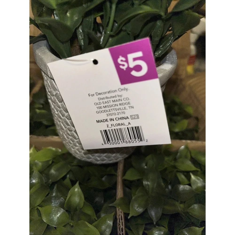6 Pack Plants Ceramic Mini Artificial Greenery Potted Plants for Home Decor